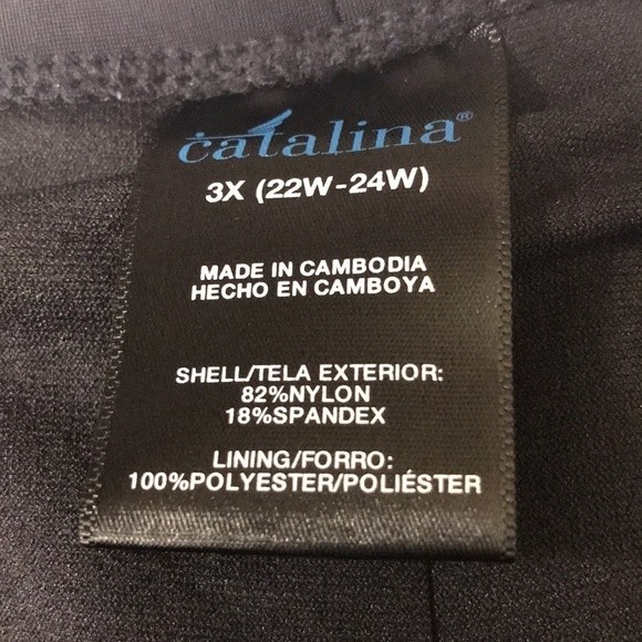 Catalina plus Swim Bottoms Black Mid-rise New with out Tag Size 3X 22W -24W - Picture 13 of 13